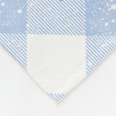 Politie Dunne Blauwe Lijn Vlag Vrolijk Kerstmis Sn Fleece Deken (Hoek)