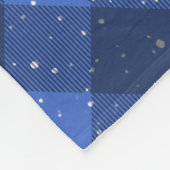 Politie Dunne Blauwe Lijn Vlag Vrolijk Kerstmis Sn Fleece Deken (Hoek)