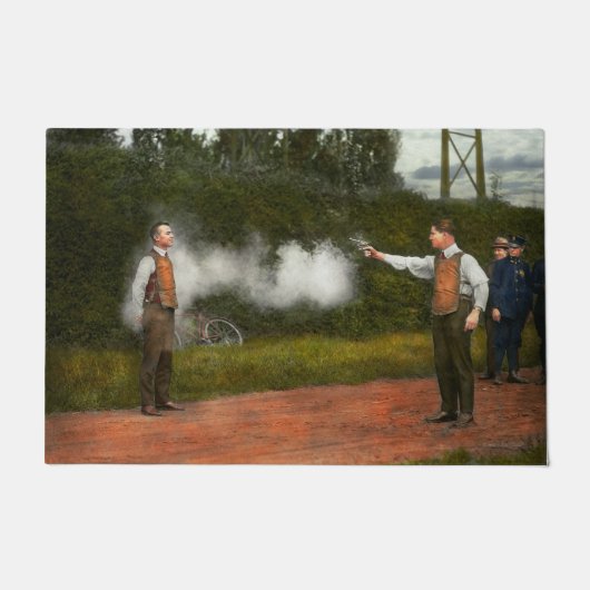 Politie - een echte dummy uit 1923 deurmat (Voorkant)