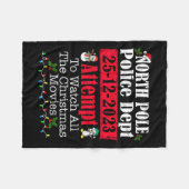 Politie-eenheid Noordpool probeert alle Christus i Fleece Deken (Voorkant (Horizontaal))