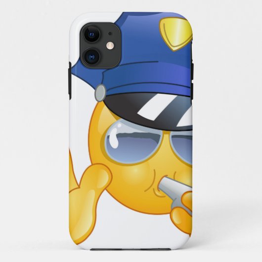 politie emoji Case-Mate iPhone case (Achterkant)