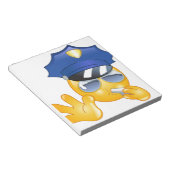 politie emoji notitieblok (Schuin)