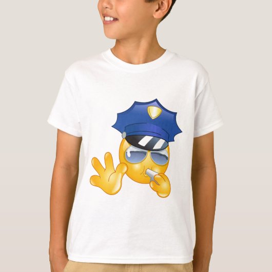 politie emoji t-shirt (Voorkant)