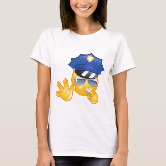 politie emoji t-shirt (Voorkant)
