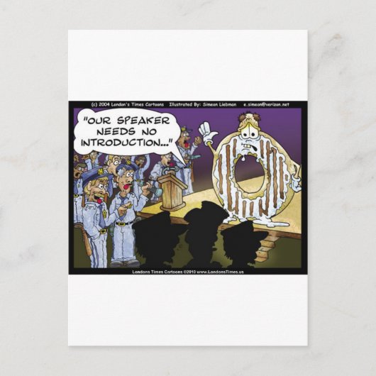 Politie en donuts Funny Kaarten T - shirts Mokken  (Voorkant)