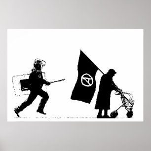 Politie en oma poster