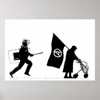 Politie en oma poster