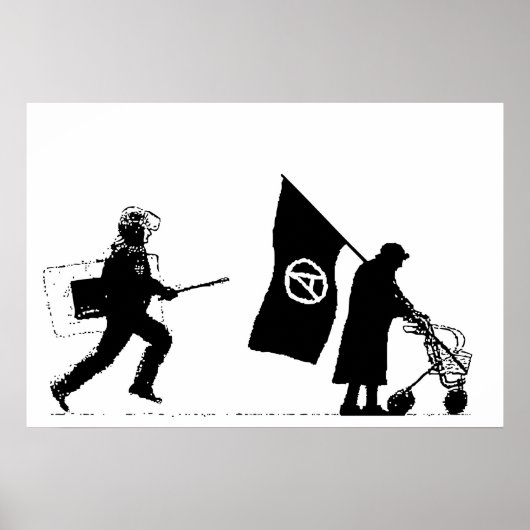 Politie en oma poster (Voorkant)