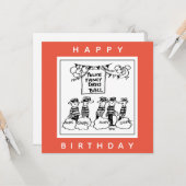 Politie Fancy Dress Ball Cartoon Kaart (Voorkant / Achterkant in situ)