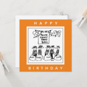 Politie Fancy Dress Ball Cartoon Kaart (Voorkant / Achterkant in situ)