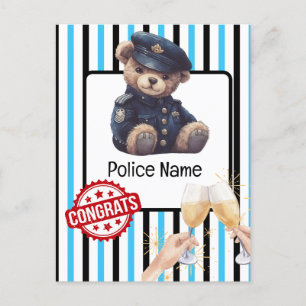 Politie Felicitatie Ansichtkaart Briefkaart