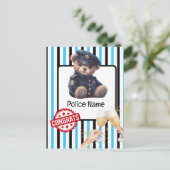 Politie Felicitaties Ansichtkaart Briefkaart (Staand voorkant)