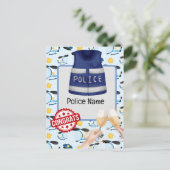 Politie Felicitaties  Briefkaart (Staand voorkant)