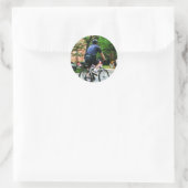 Politie fietspatrouille ronde sticker (Tas)
