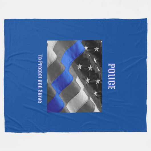 politie fleece deken (Voorkant (Horizontaal))