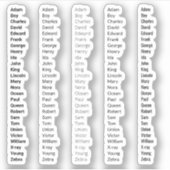 Politie Fonetische Alfabet Grafiek Sticker (Voorkant)