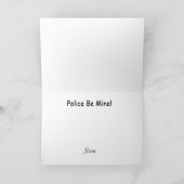 Politie Funny Valentijnsdag Card Kaart (Binnen)