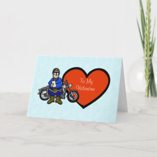 Politie Funny Valentijnsdag Card Kaart