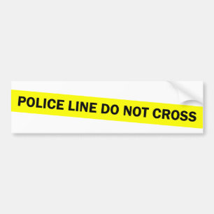 politie gaat niet over bumpersticker