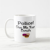 Politie! Geef me je donuts Koffiemok (Links)