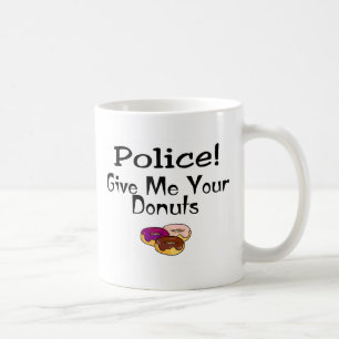 Politie! Geef me je donuts Koffiemok