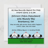 Politie Gepersonaliseerd uitnodiging (Achterkant)