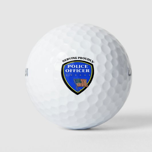 politie golfballen (Voorkant)