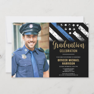 Politie Graduation Party Wetshandhaving Foto Kaart