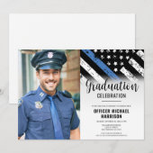 Politie Graduation Party Wetshandhaving Foto Kaart (Voorkant / Achterkant)