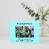 Politie Grammar - Briefkaarten (Staand voorkant)