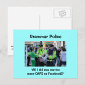Politie Grammar - Briefkaarten (Voorkant / Achterkant)