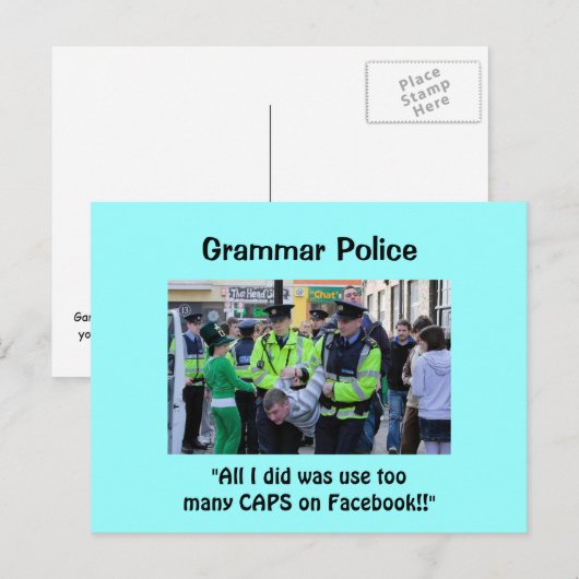 Politie Grammar - Briefkaarten (Voorkant / Achterkant)