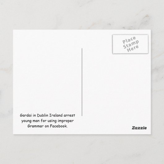 Politie Grammar - Briefkaarten (Achterkant)