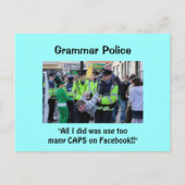 Politie Grammar - Briefkaarten (Voorkant)