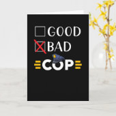 Politie grappig kaart (Gele Bloem)