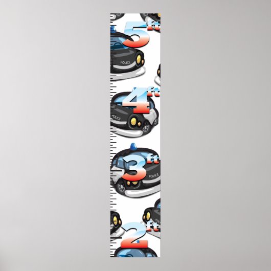 Politie Groeigrafiek Poster (Voorkant)