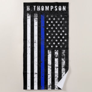 Politie heeft Amerikaanse vlag aangepast Strandlaken