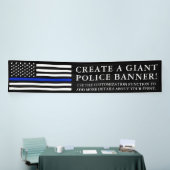 Politie heeft de Amerikaanse vlag Gigantic | Lang Spandoek (Beurs)