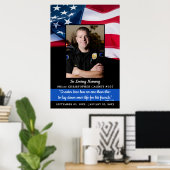 Politie Herdenkingsmonument Ter liefdevolle herinn Poster (Thuiskantoor)