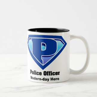 Politie-Hero-Mok Tweekleurige Koffiemok
