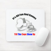 Politie Humor - Fun en Games Mousepad Muismat (Met muis)