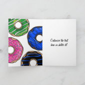 Politie-Humor Thin Blue Line Doughnut Bedankkaart (Binnen)