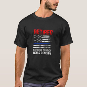 Politie in ruste Vaarwel Tensie Hallo Pensioenbele T-shirt