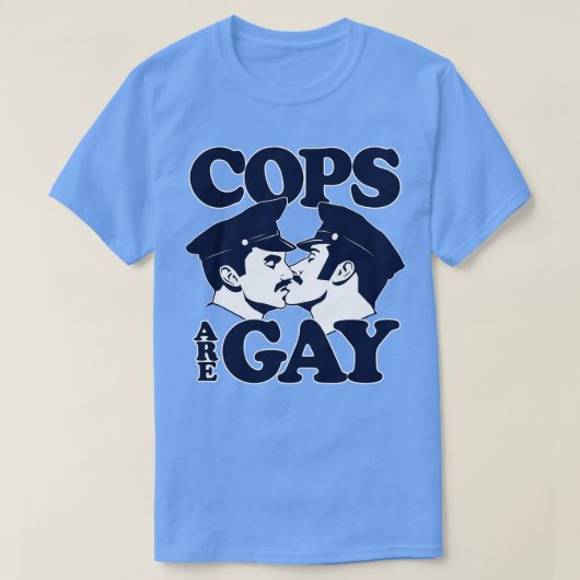 Politie is een homo t-shirt (Design voorkant)