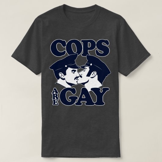 Politie is homoseksueel TShirt (Design voorkant)