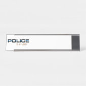 Politie K9 Bureau Naambordje (Voorkant)