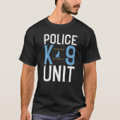 Politie K9 Eenheid K9 Politieambtenaar 1 T-shirt (Voorkant)