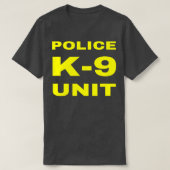 Politie K9 Eenheidsambtenaar Tactische K9 Dog Hand T-shirt (Design voorkant)