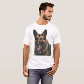 Politie K-9 Dog Marlo T-shirt (Voorkant volledig)