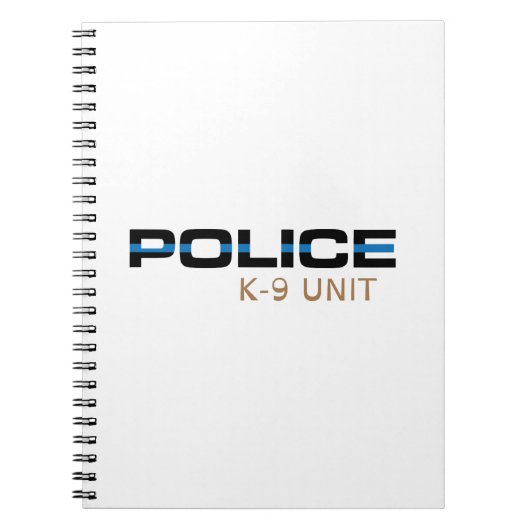 Politie-K-9-eenheid Notitieboek (Voorkant)